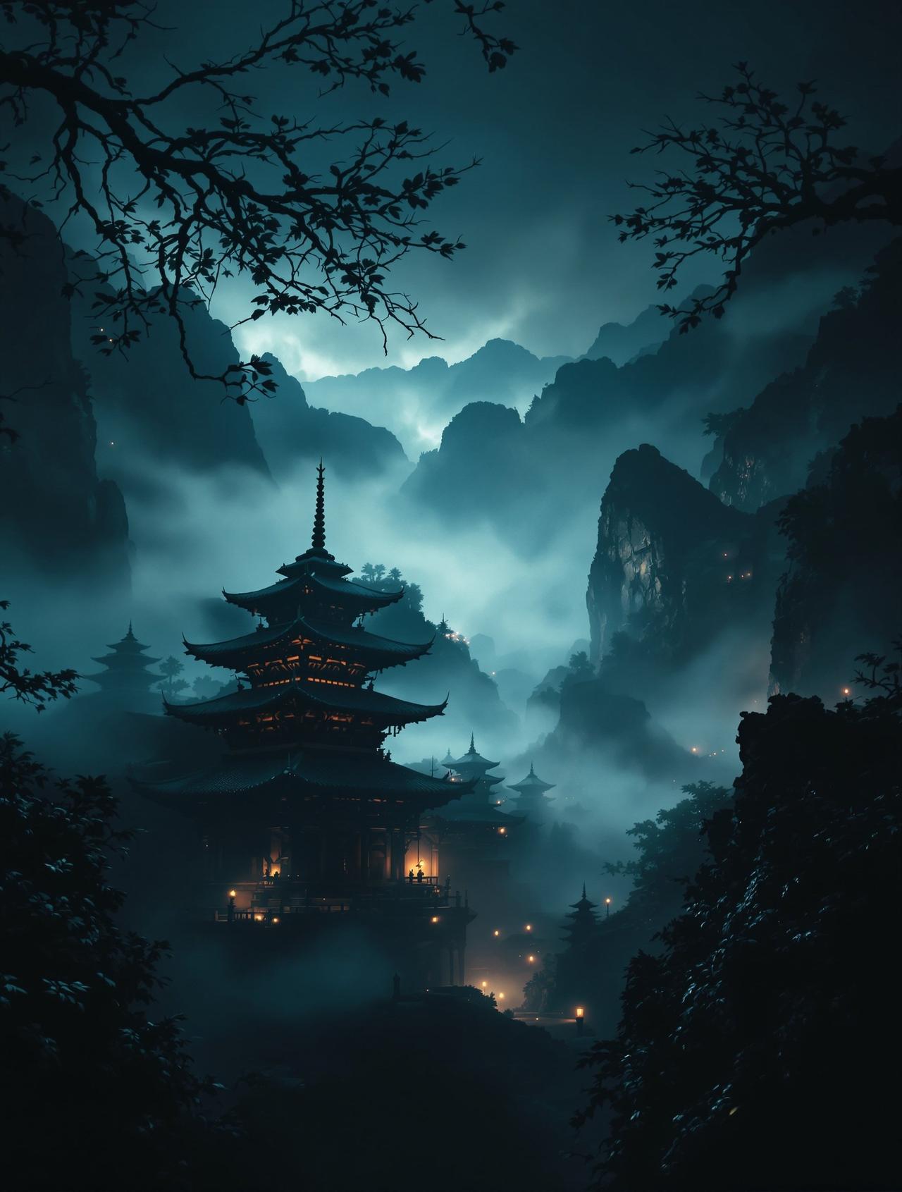 古刹钟声 海报 - 悬疑探案影视作品，由月夜影视出品